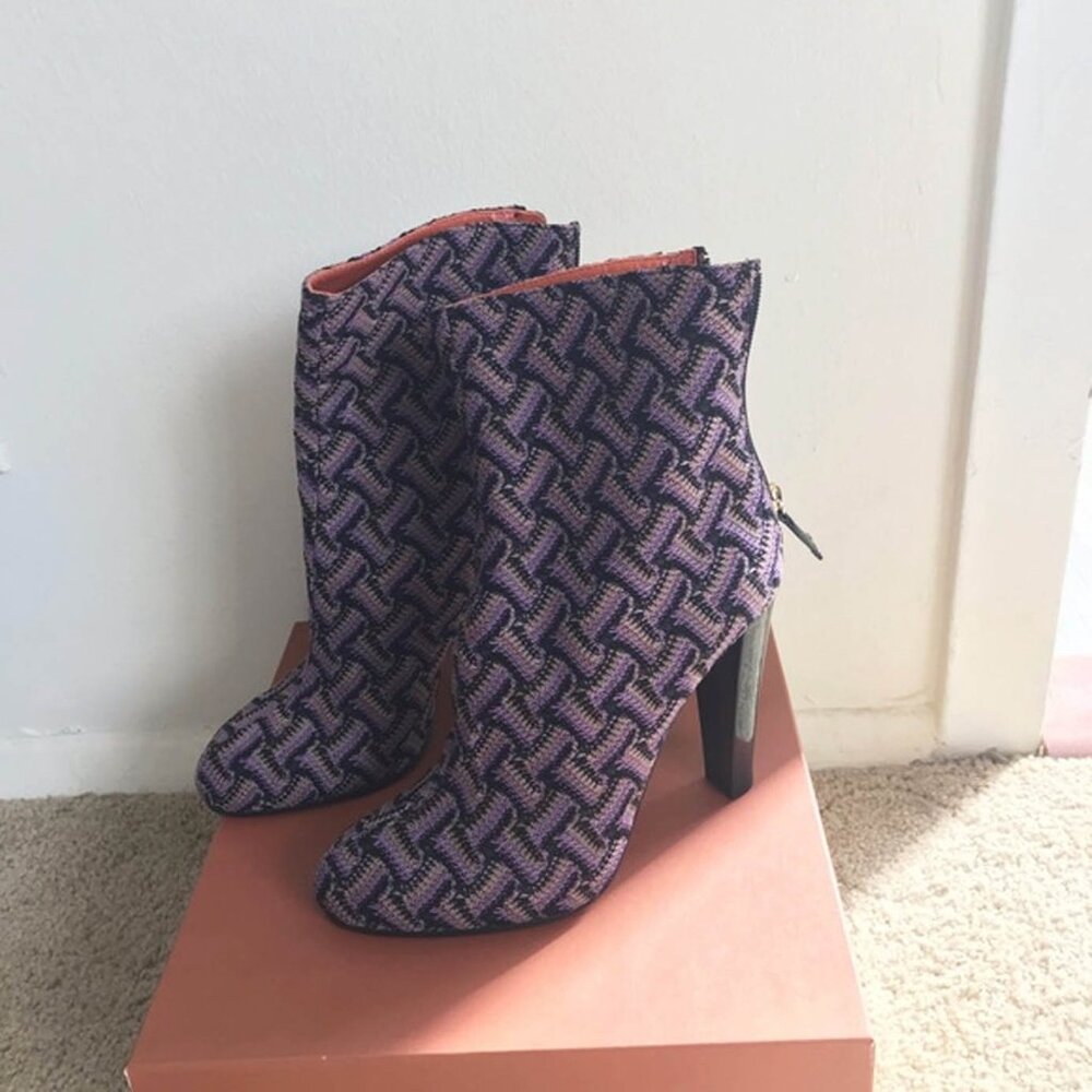 Missoni 36 1/2 BRAND NEW High Heeled Ankle Booties.